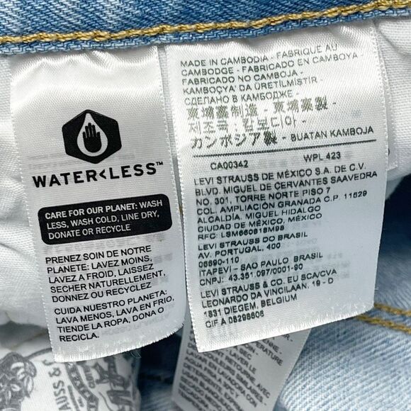 Levi’s 501 High Rise Light Wash 100% Cotton Button Fly Shorts Women’s Size 28 - Picture 7 of 9